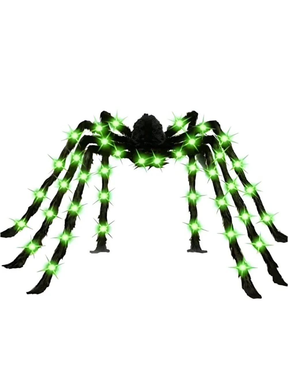 6.6ft‌ Giant Halloween Light up Spider Large Realistic Scary Hairy